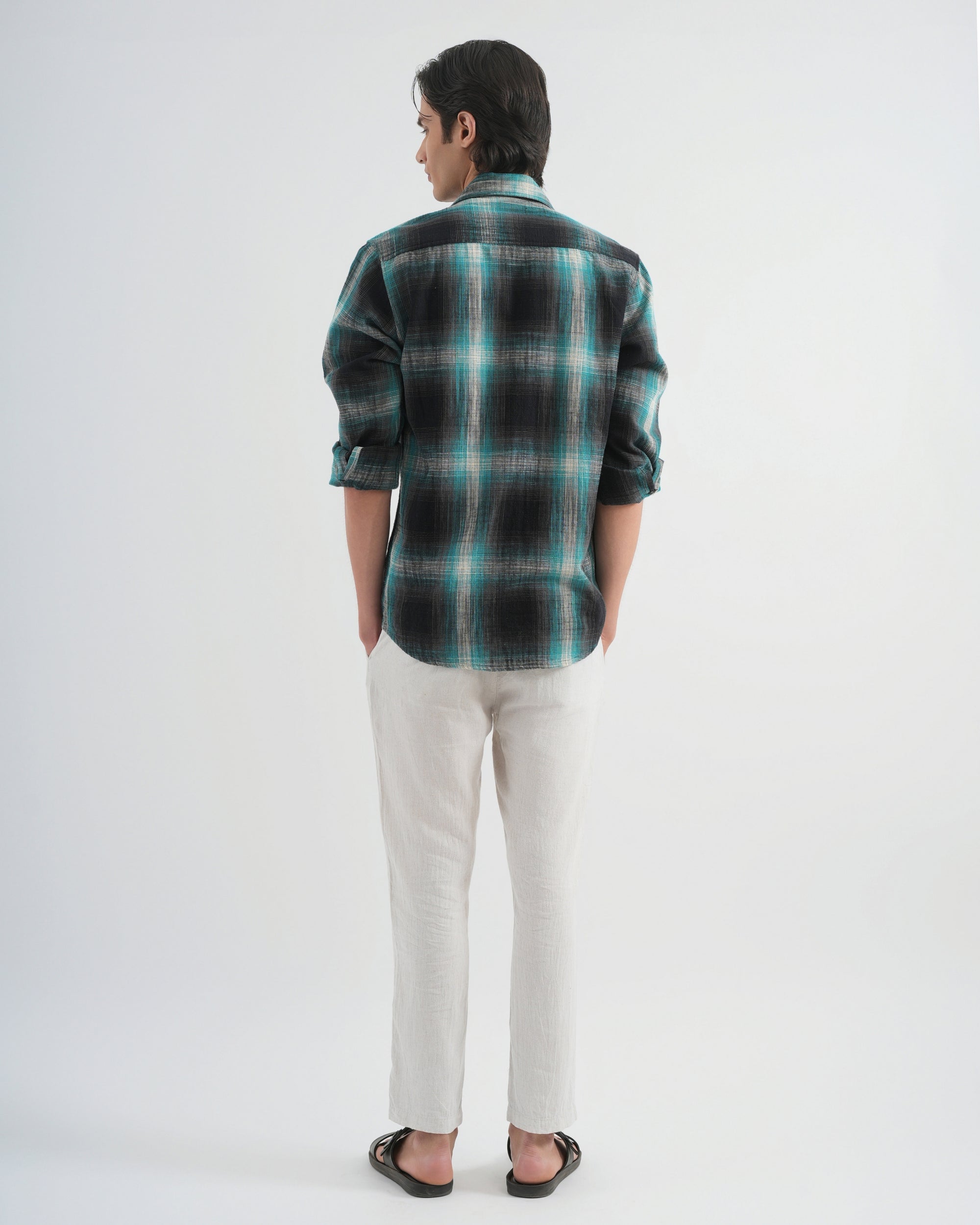 Checked Green Shirt
