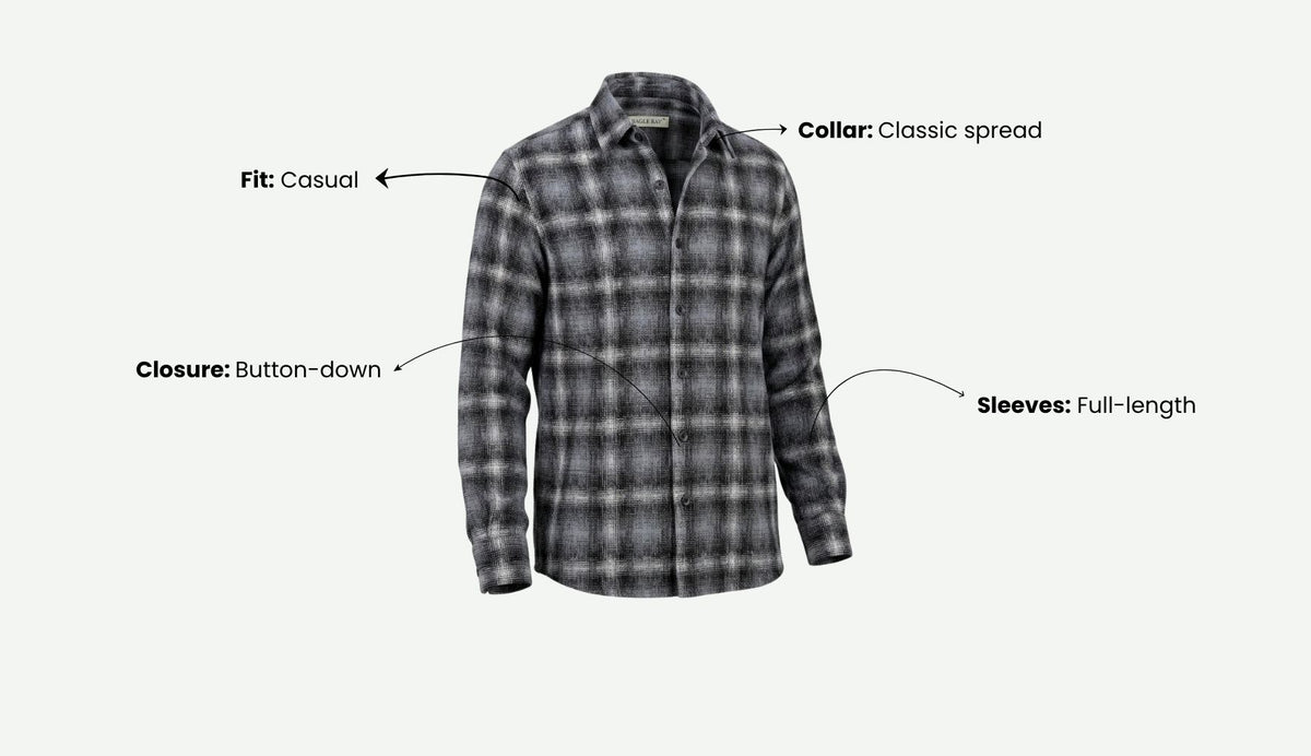 Charcoal Mist Check Shirt