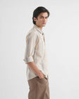 Beige Striped Shirt