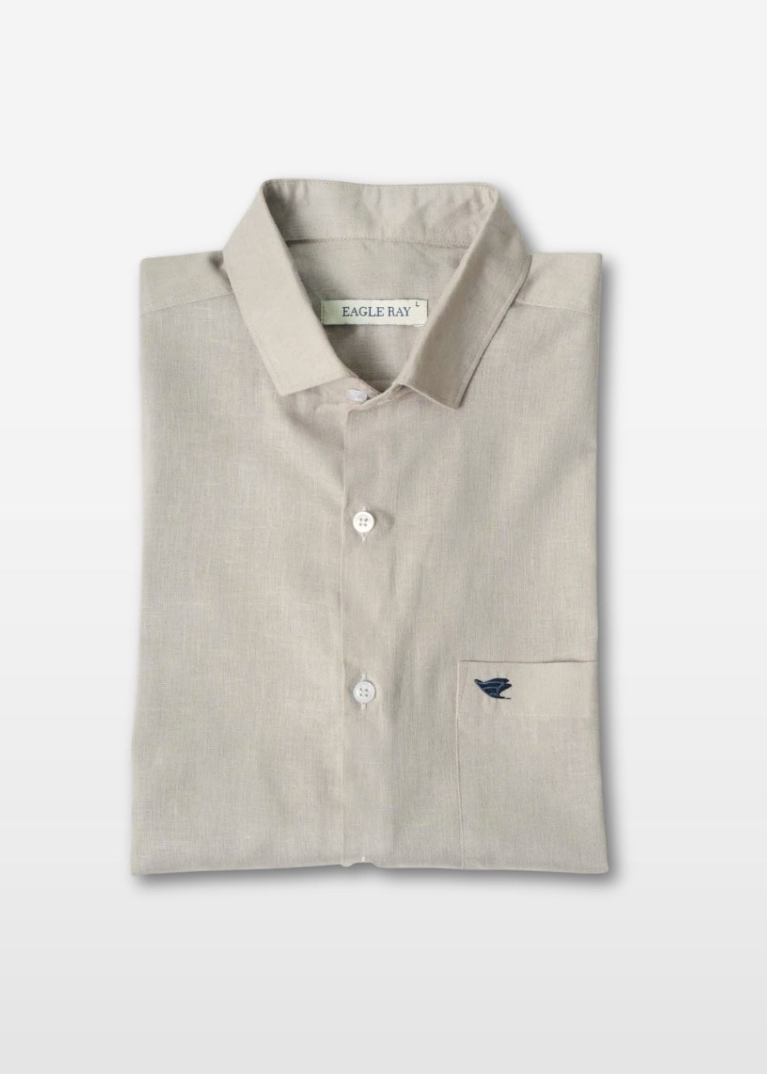 Pastel Grey Lyocell Linen Shirt