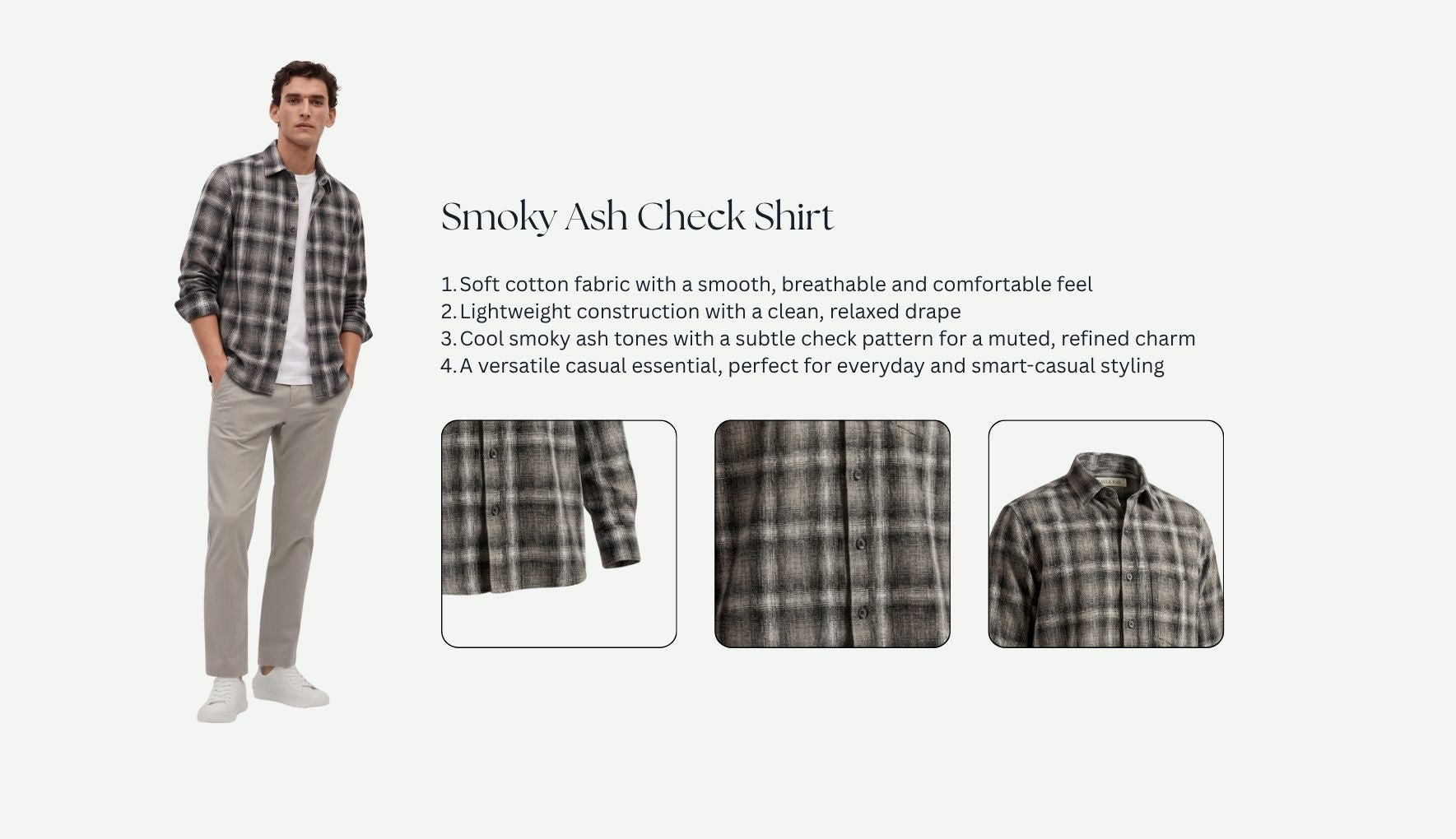 Smoky Ash Check Shirt