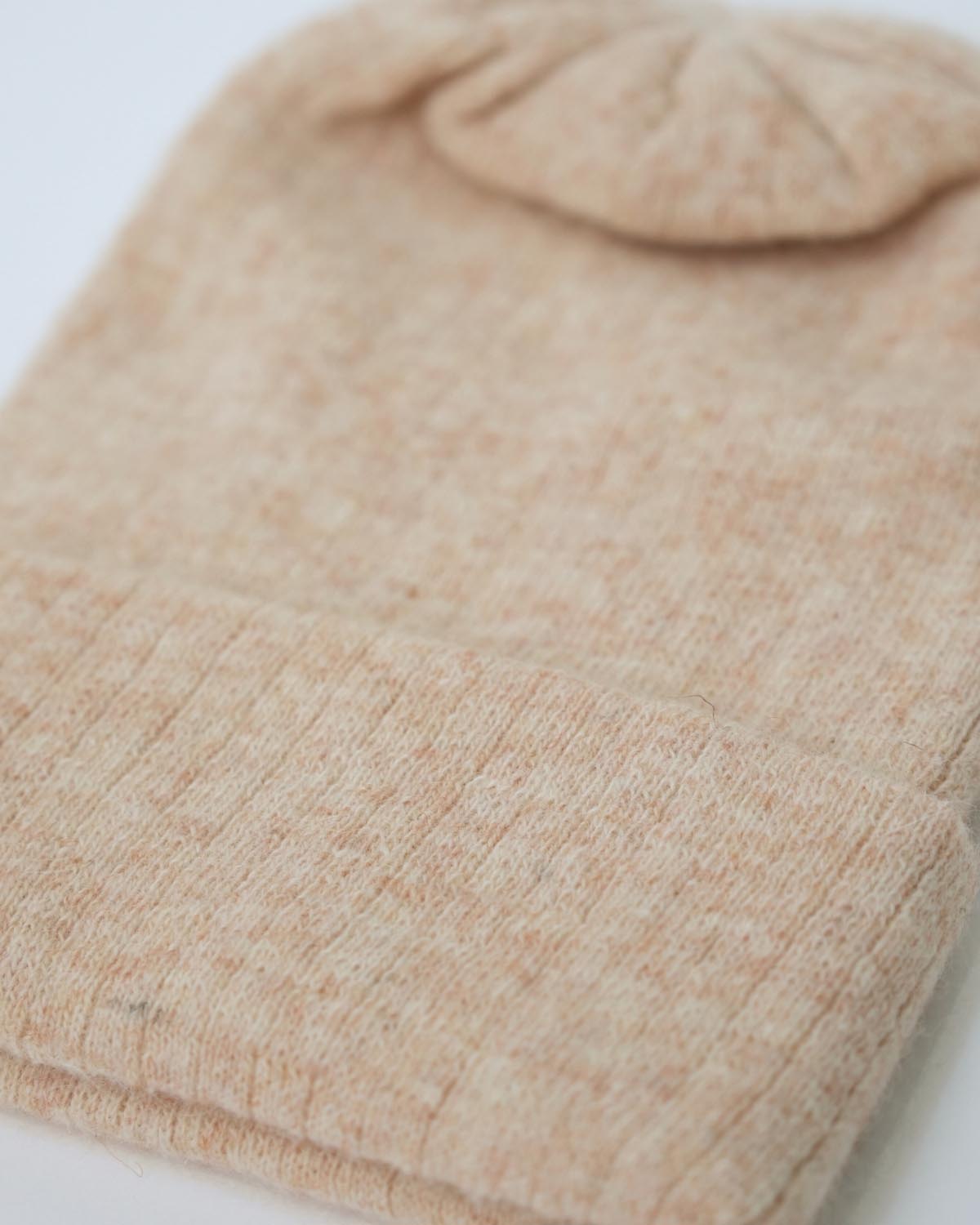 Angora Wool Winter Cap In Rodeo Dust