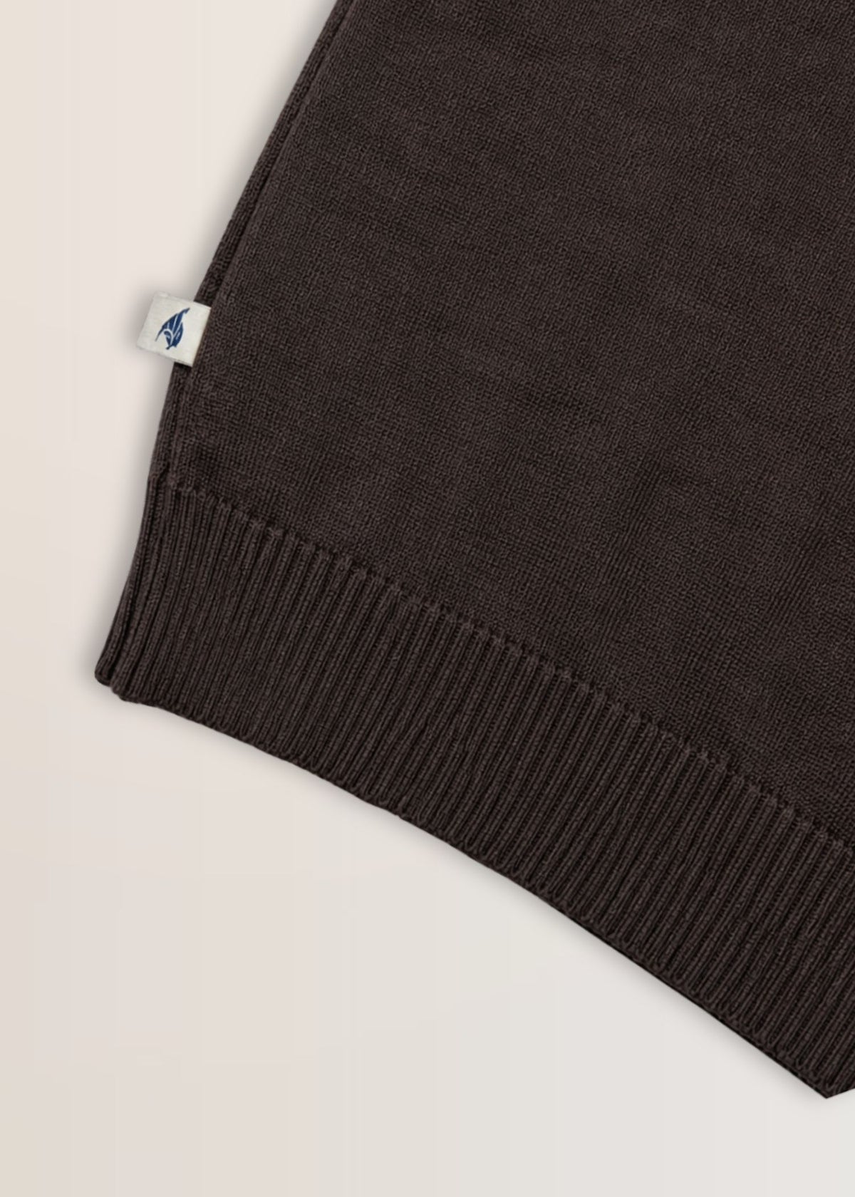 Dark Chocolate Contrast Collar Knit Polo — Men's Knit Polo India | Eagle Ray