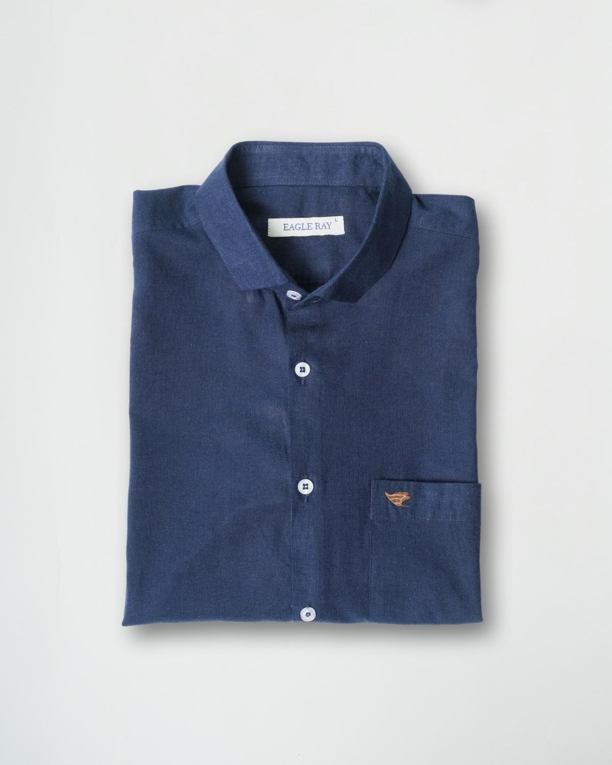 Rhino Blue Lyocell Linen Shirt