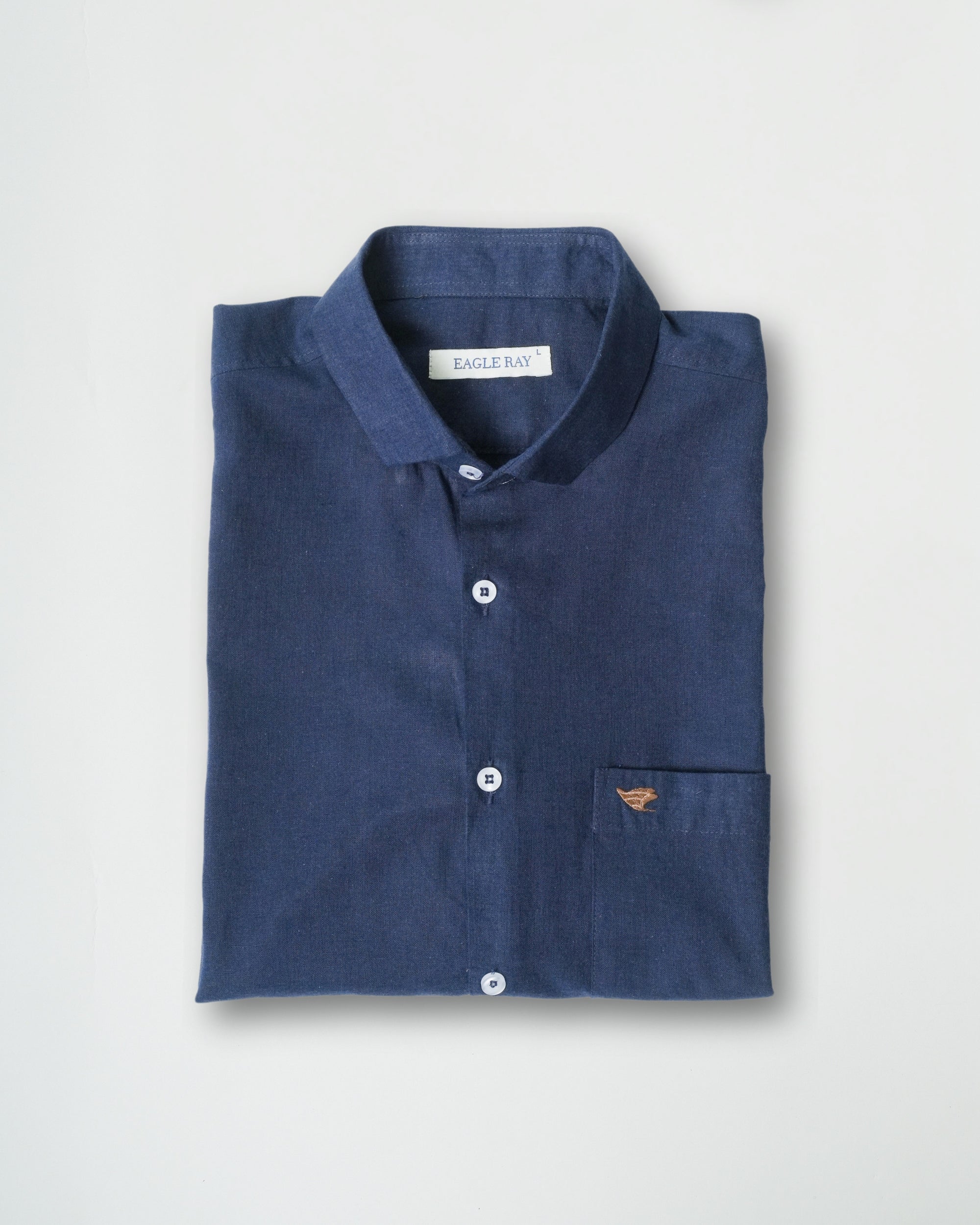 Rhino Blue Lyocell Linen Shirt