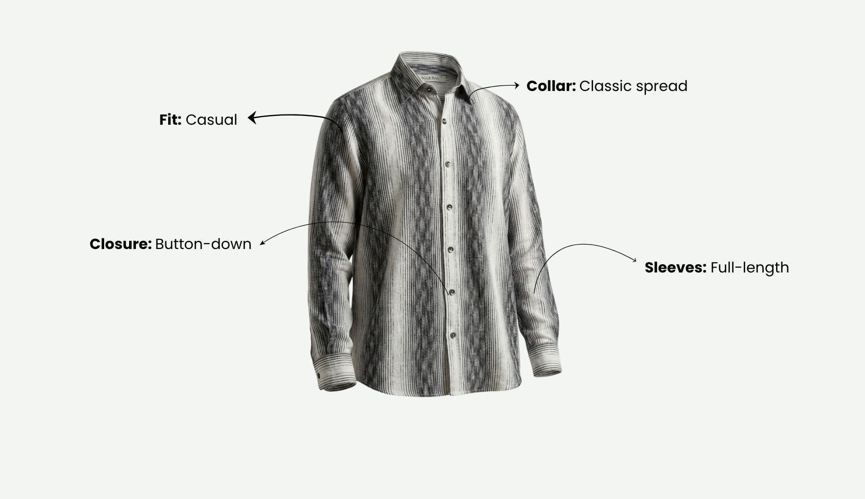 Midnight Ikat Stripe Shirt