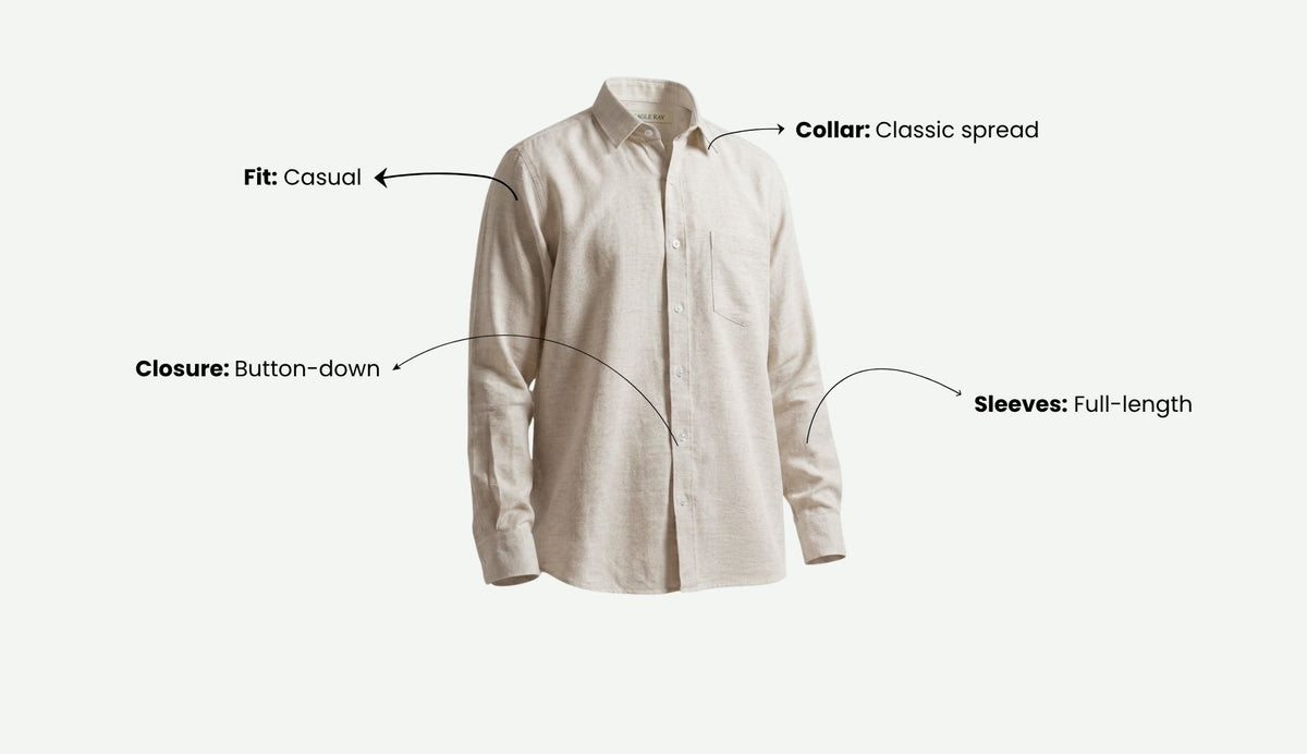 Natural Oat Viscose Linen Shirt