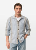 Blue Striped Shirt — Men's Cotton Striped Shirt | Eagle Ray