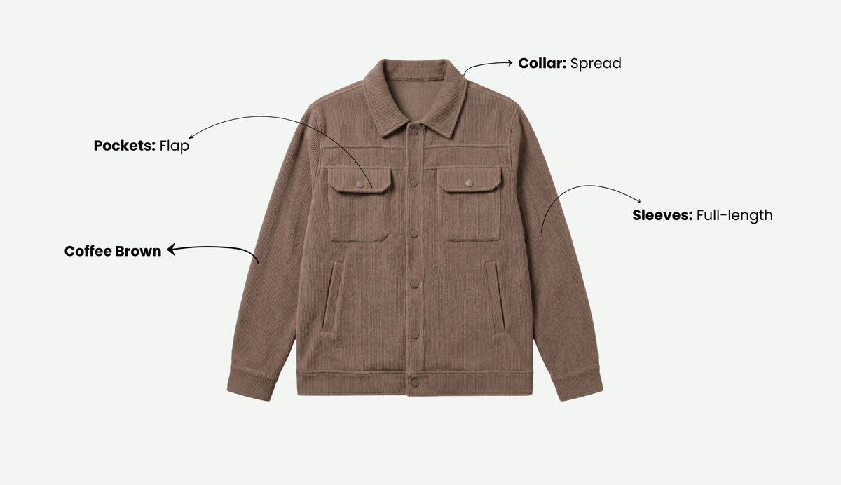Shacket in Coffee Brown