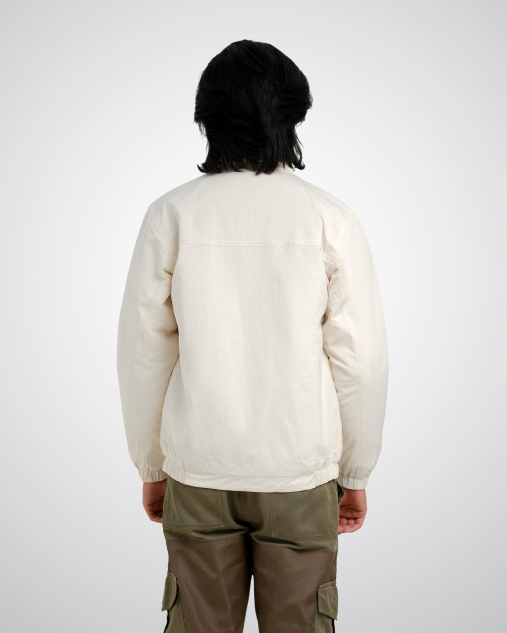 Bomber Jacket in Off White