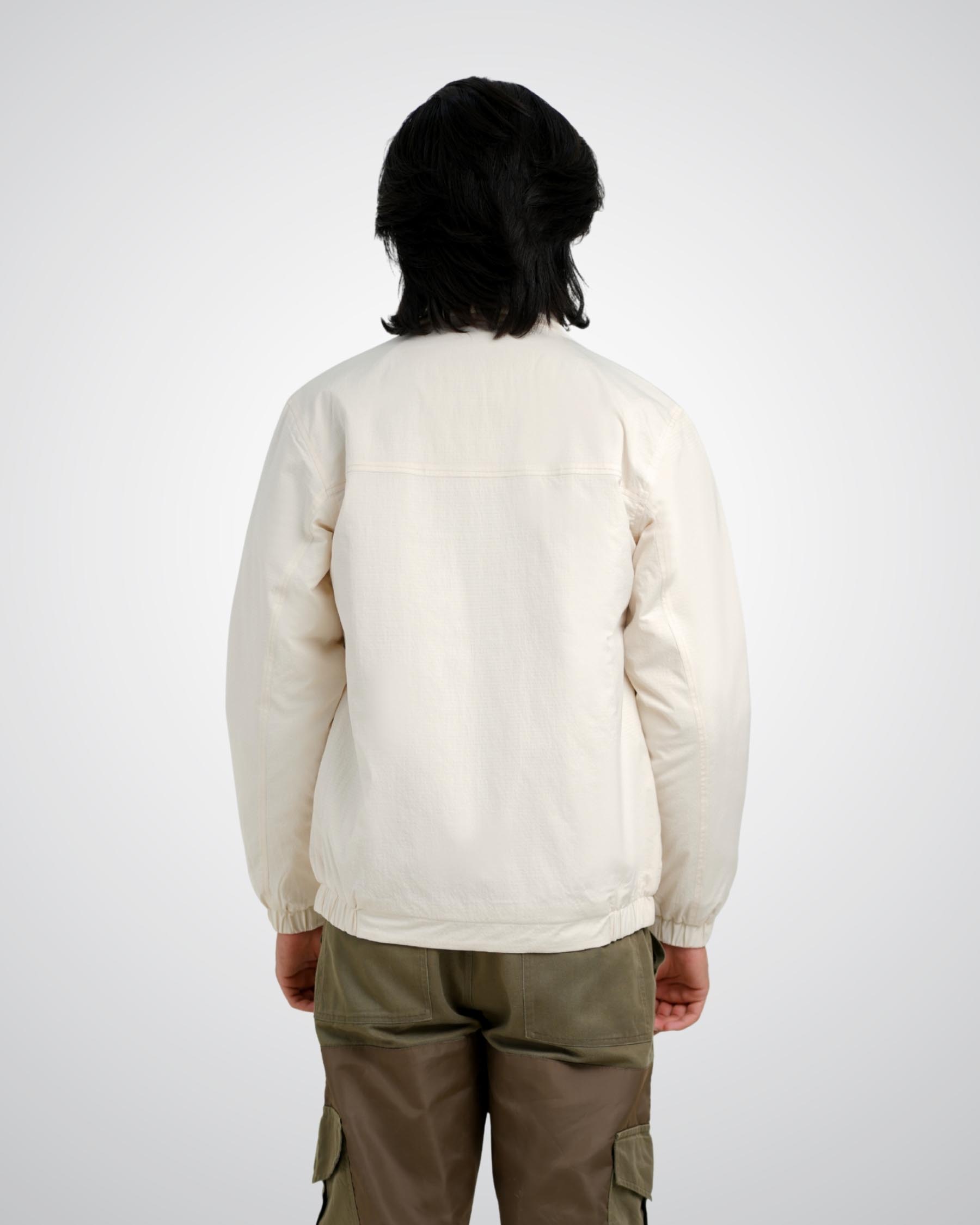 Bomber Jacket in Off White