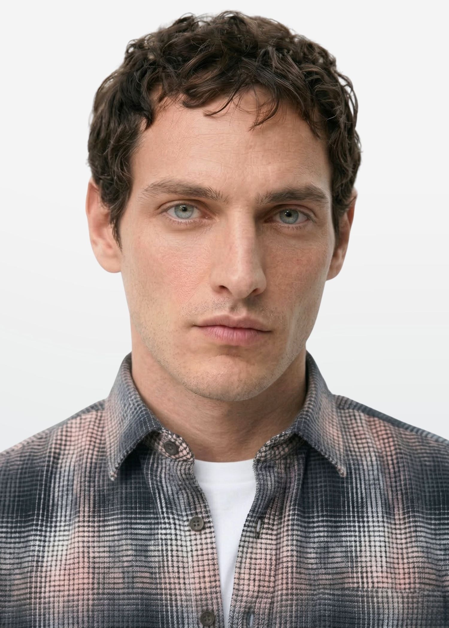 Dusty Rose Shadow Check Shirt