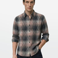 Dusty Rose Shadow Check Shirt