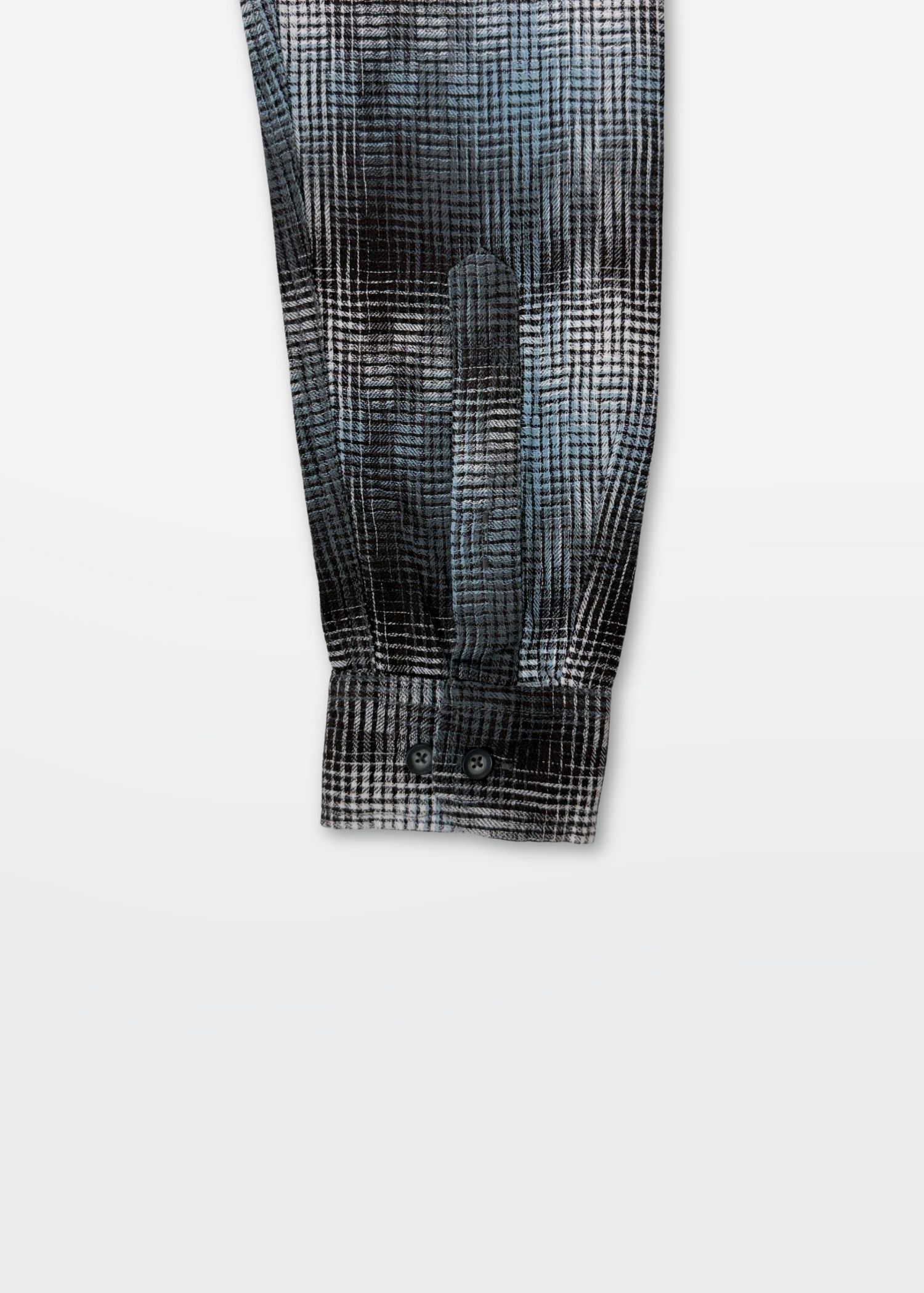Steel Blue Shadow Check Shirt — Men's Shadow Check Cotton Shirt | Eagle Ray