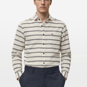 Striped White Shirt