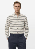 Striped White Shirt