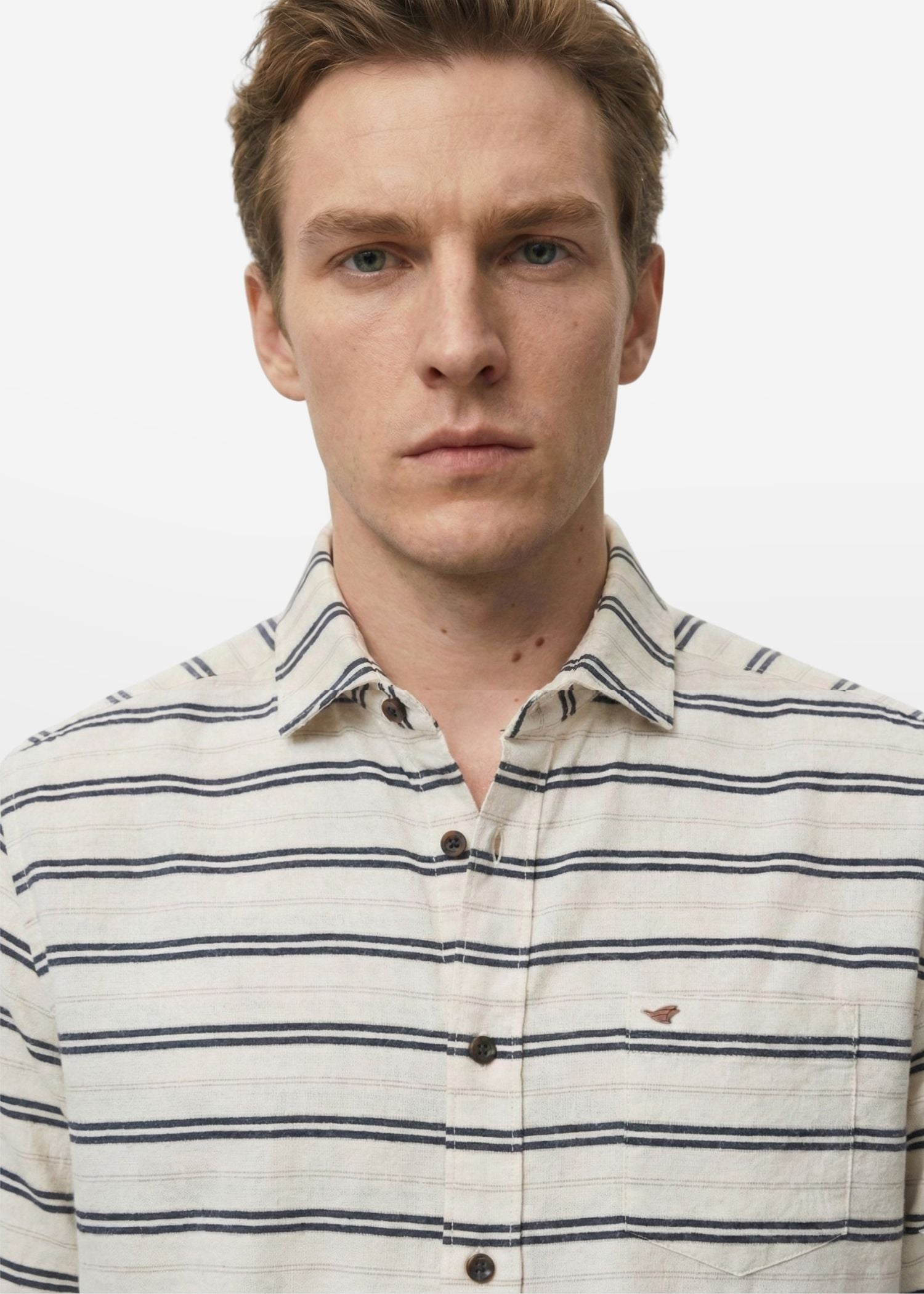 Striped White Shirt