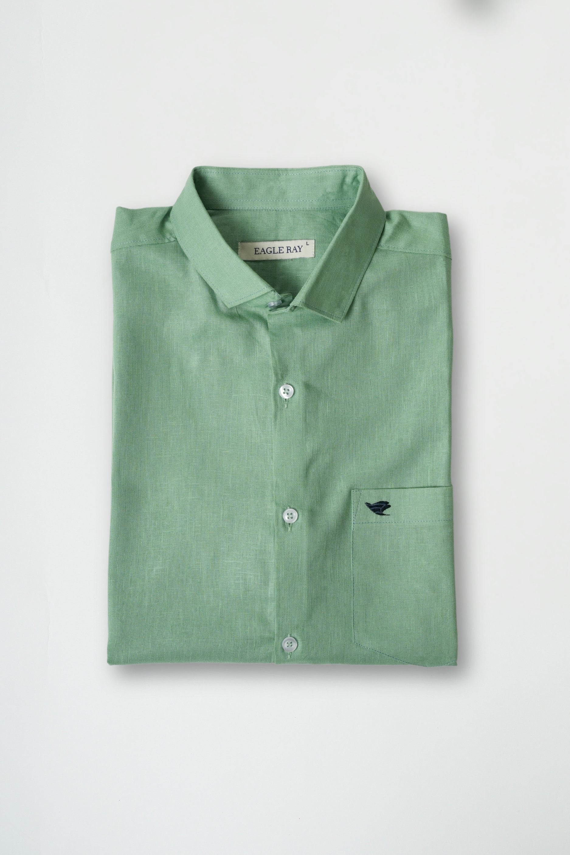 Cactus Green Lyocell Linen Shirt