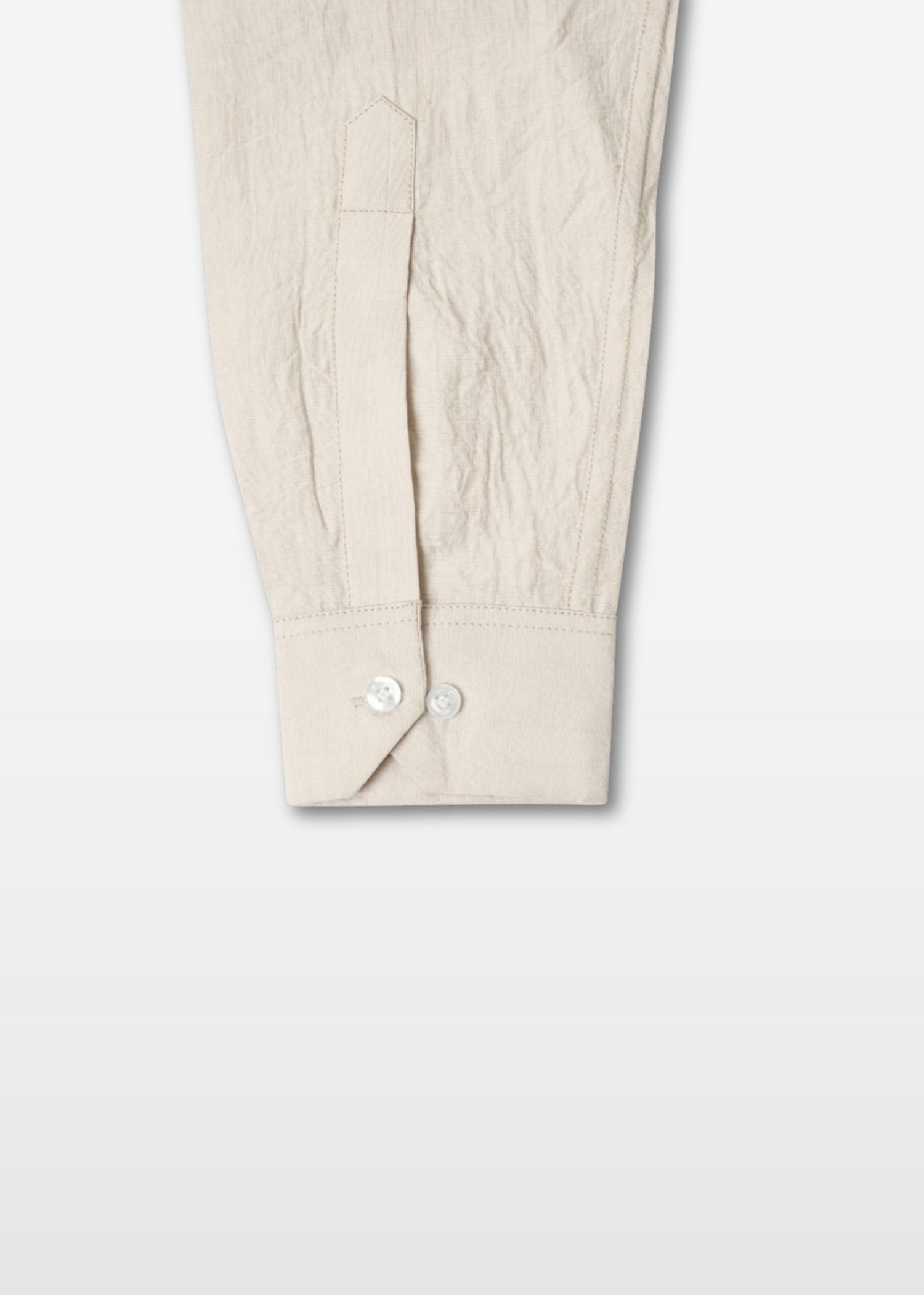 Soft Amber Crushed Cotton Shirt