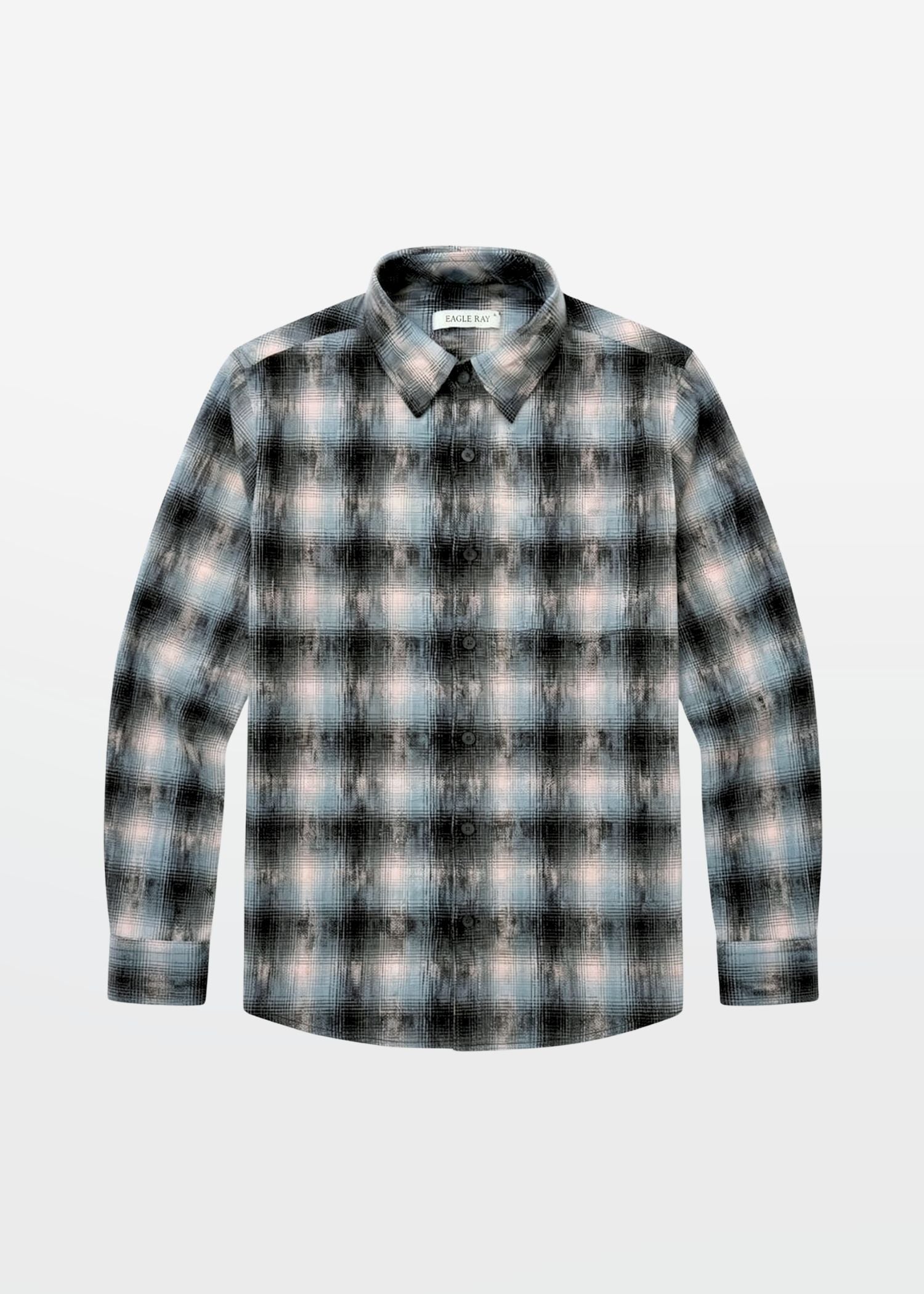 Slate Blue Shadow Check Shirt