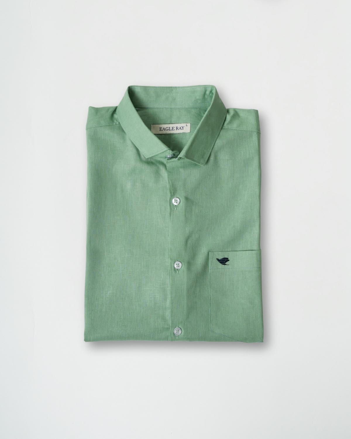 Cactus Green Lyocell Linen Shirt