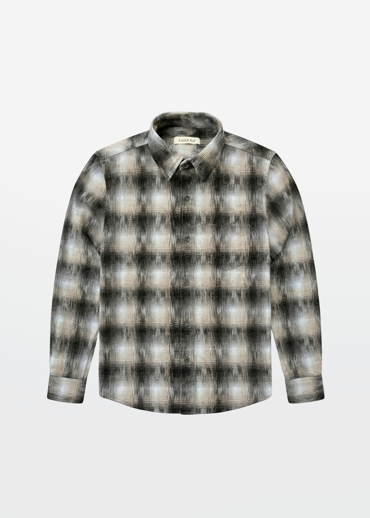 Earth Brown Shadow Check Shirt