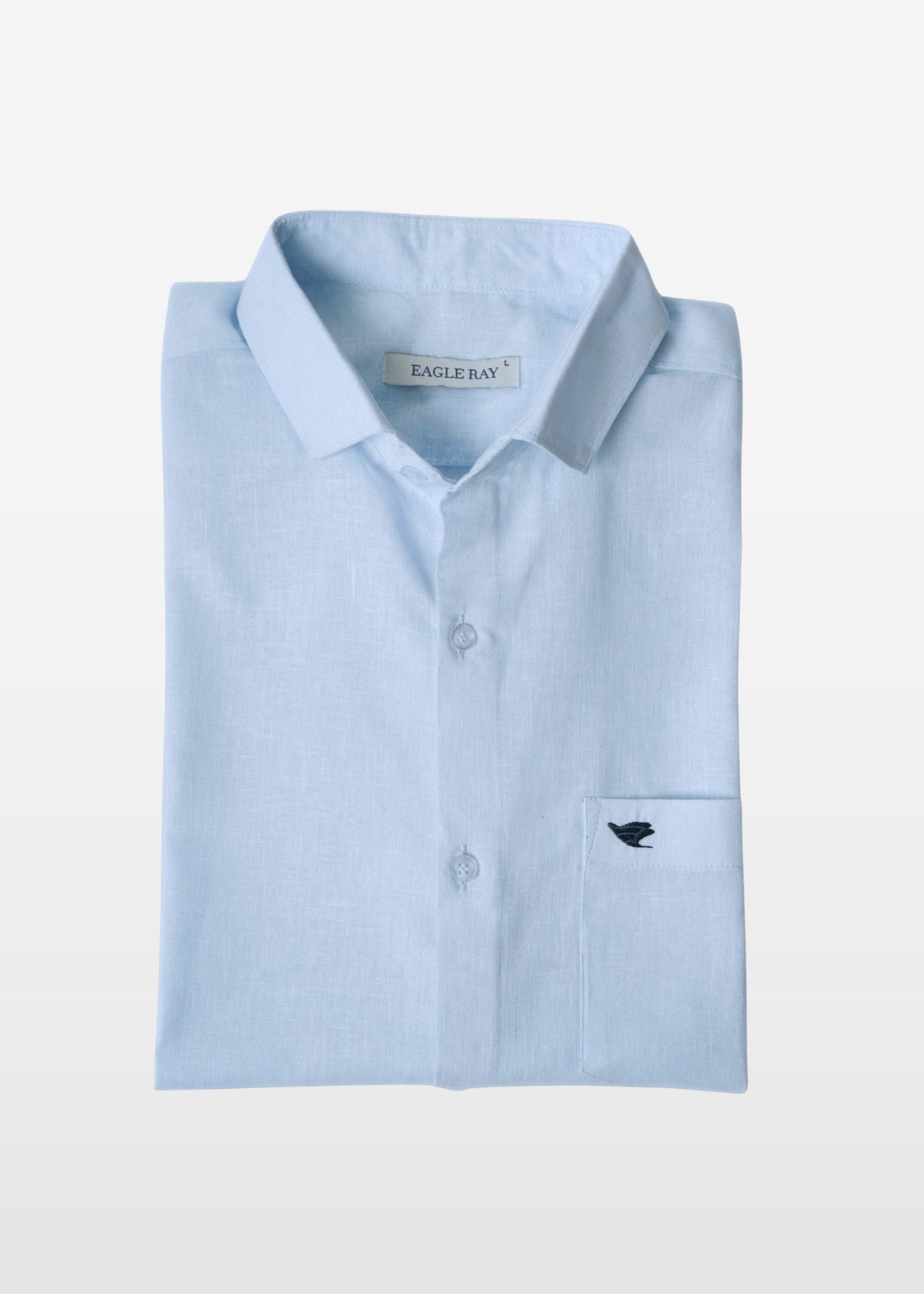 Pale Aqua Lyocell Linen Shirt