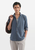 Comet Blue Dobby Indigo Shirt