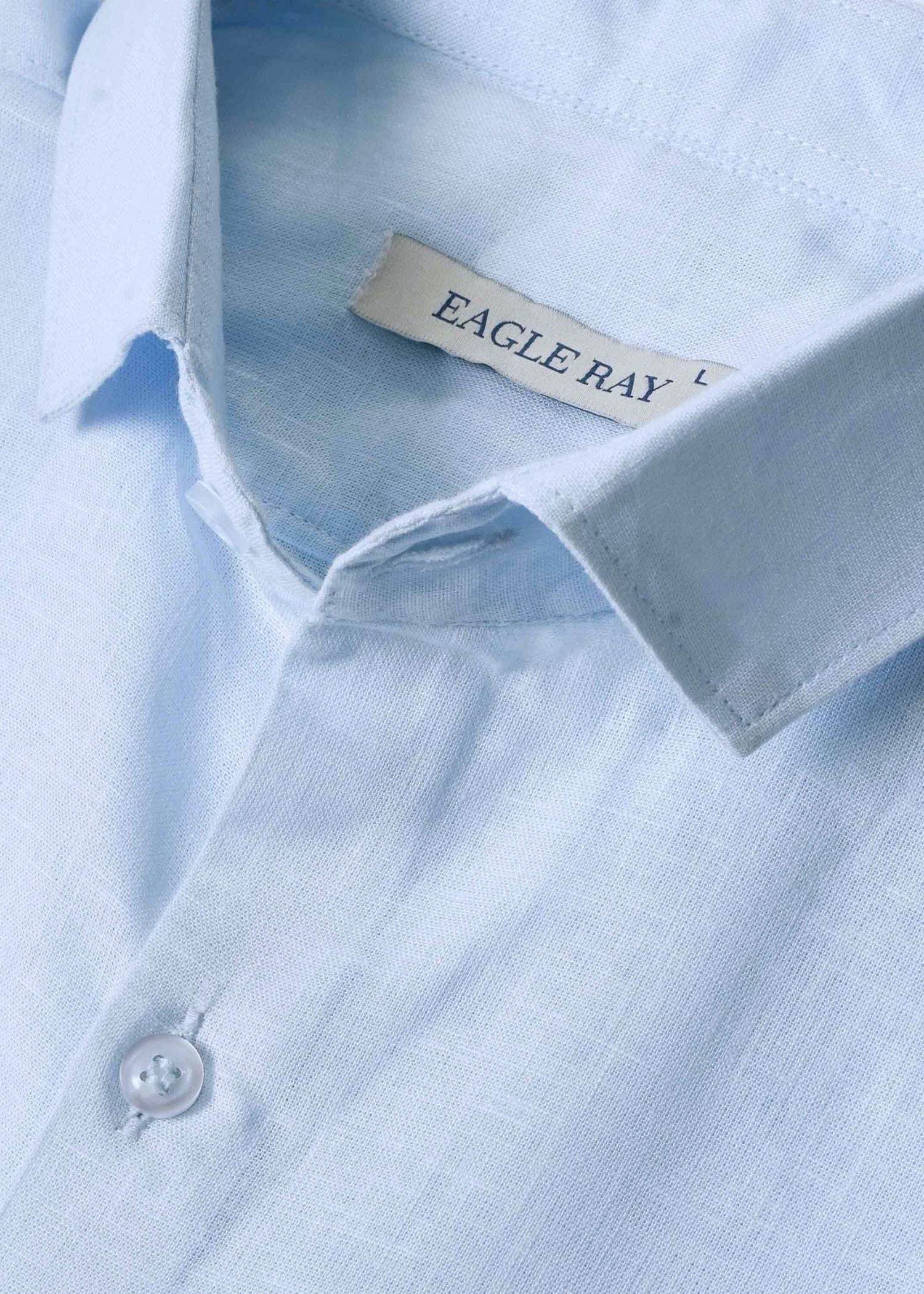 Pale Aqua Lyocell Linen Shirt