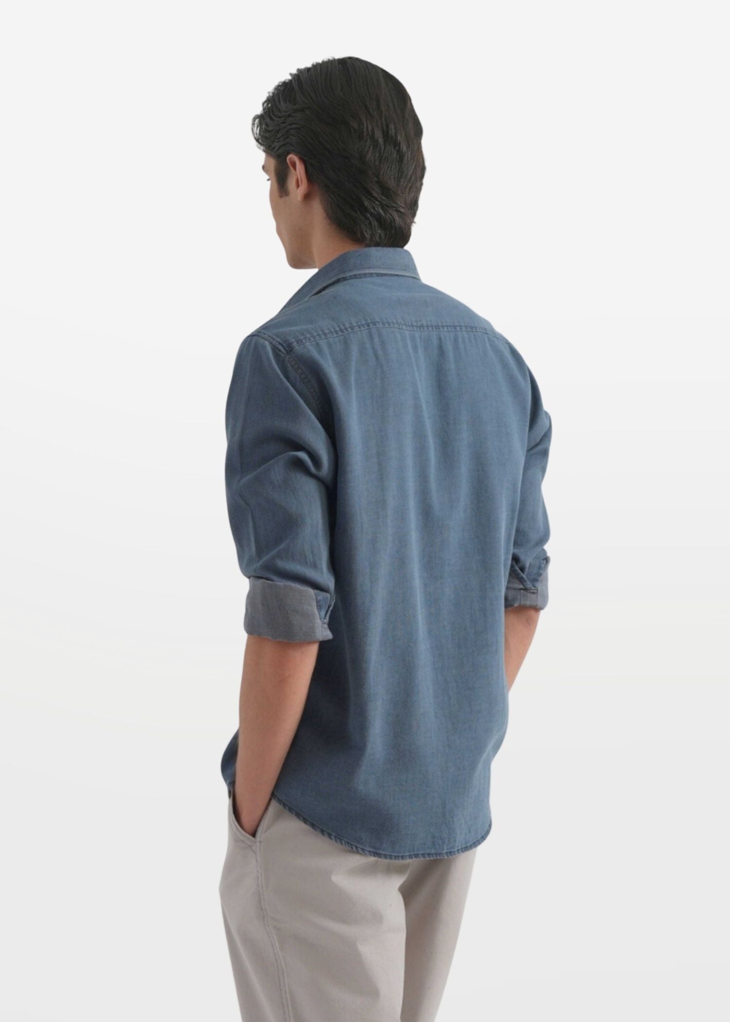 Comet Blue Dobby Indigo Shirt