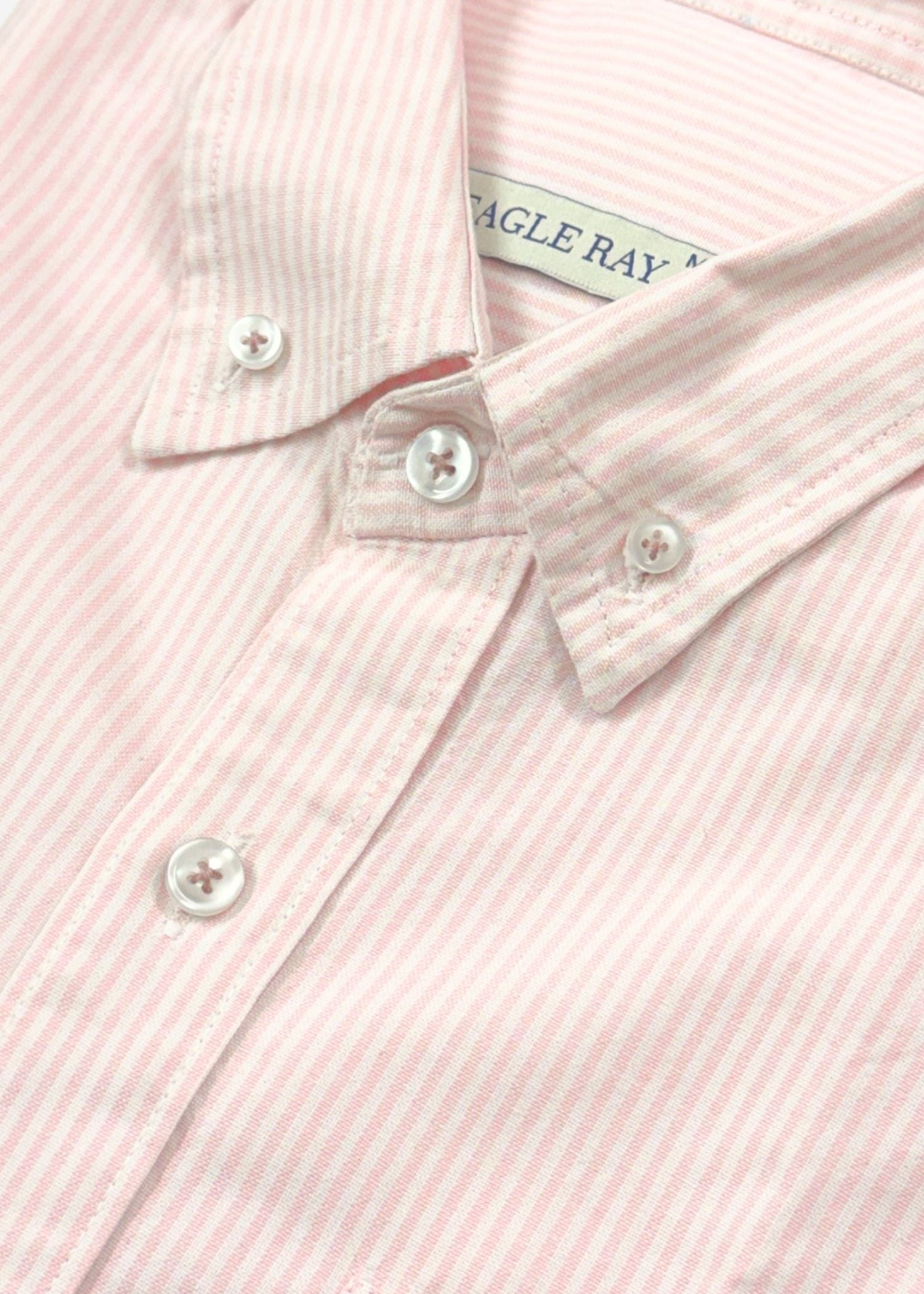 Relaxed Fit Blush Pink Pinstripe Shirt