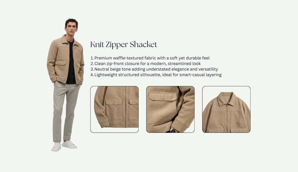Knit Zipper Shacket