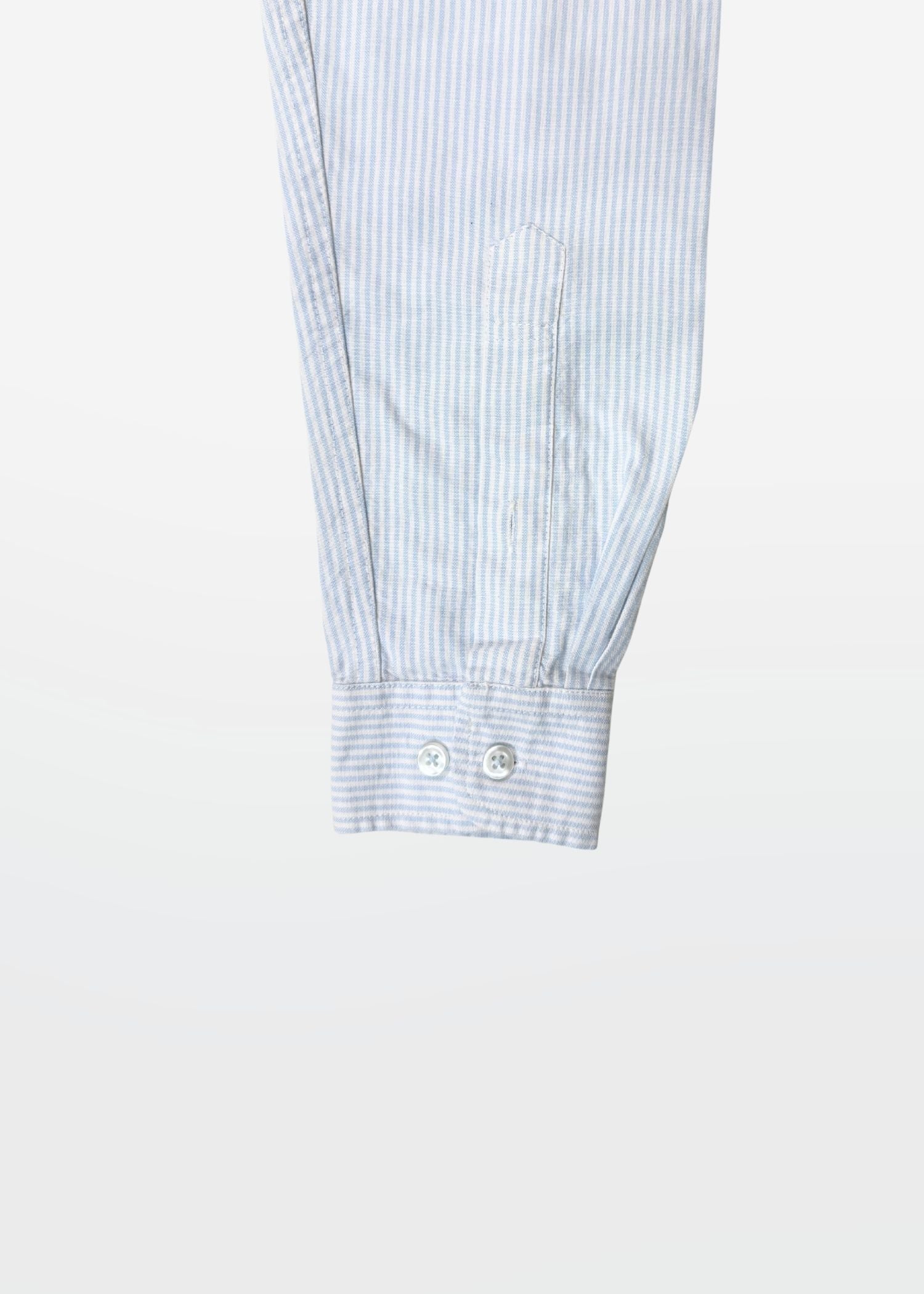 Relaxed Fit Sky Blue Pinstripe Shirt