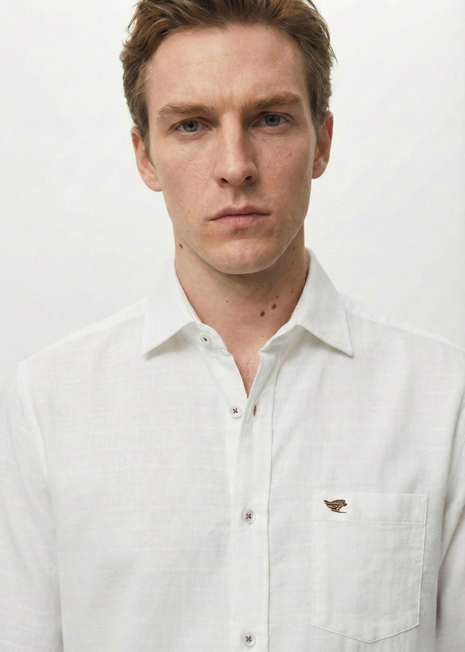 White Structured Cotton Shirt