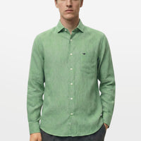 Cactus Green Lyocell Linen Shirt