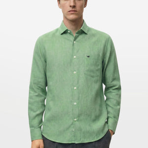 Cactus Green Lyocell Linen Shirt