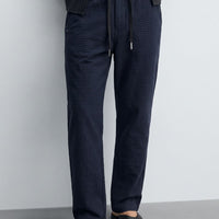 Escurvy Navy Woven Drawstring Pant