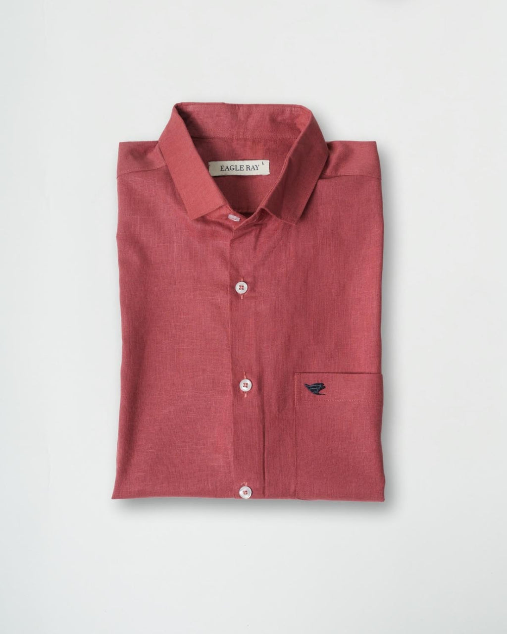 Dark Pink Lyocell Linen Shirt