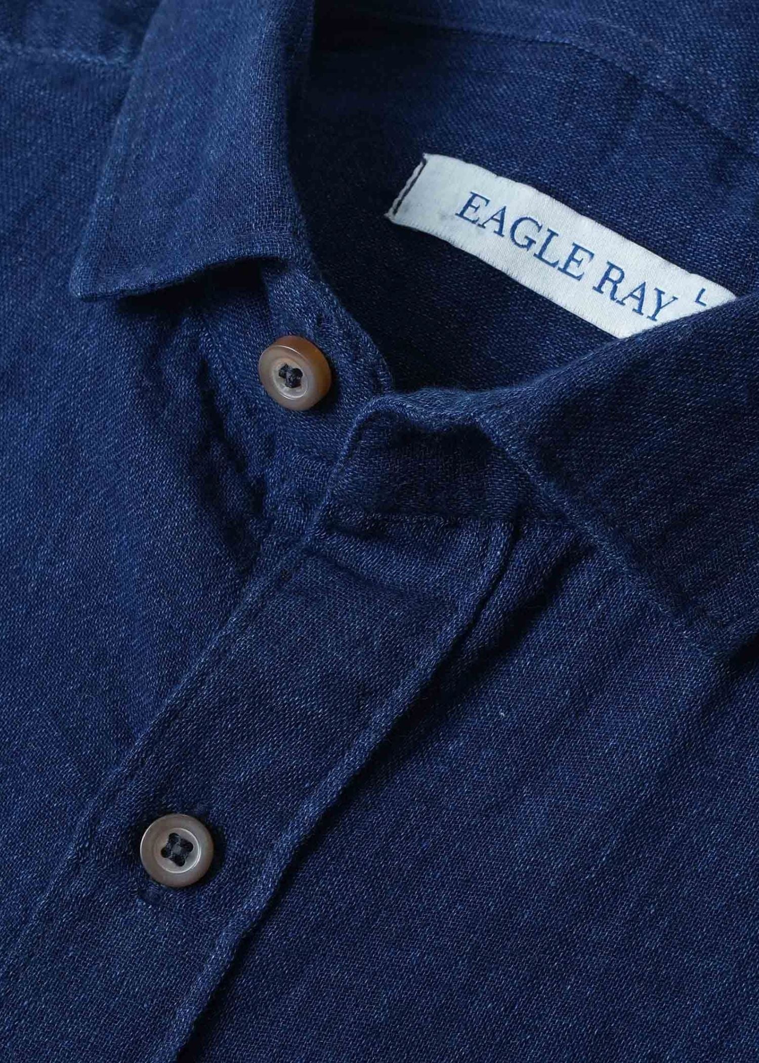 Nile Blue Textured Indigo Shirt