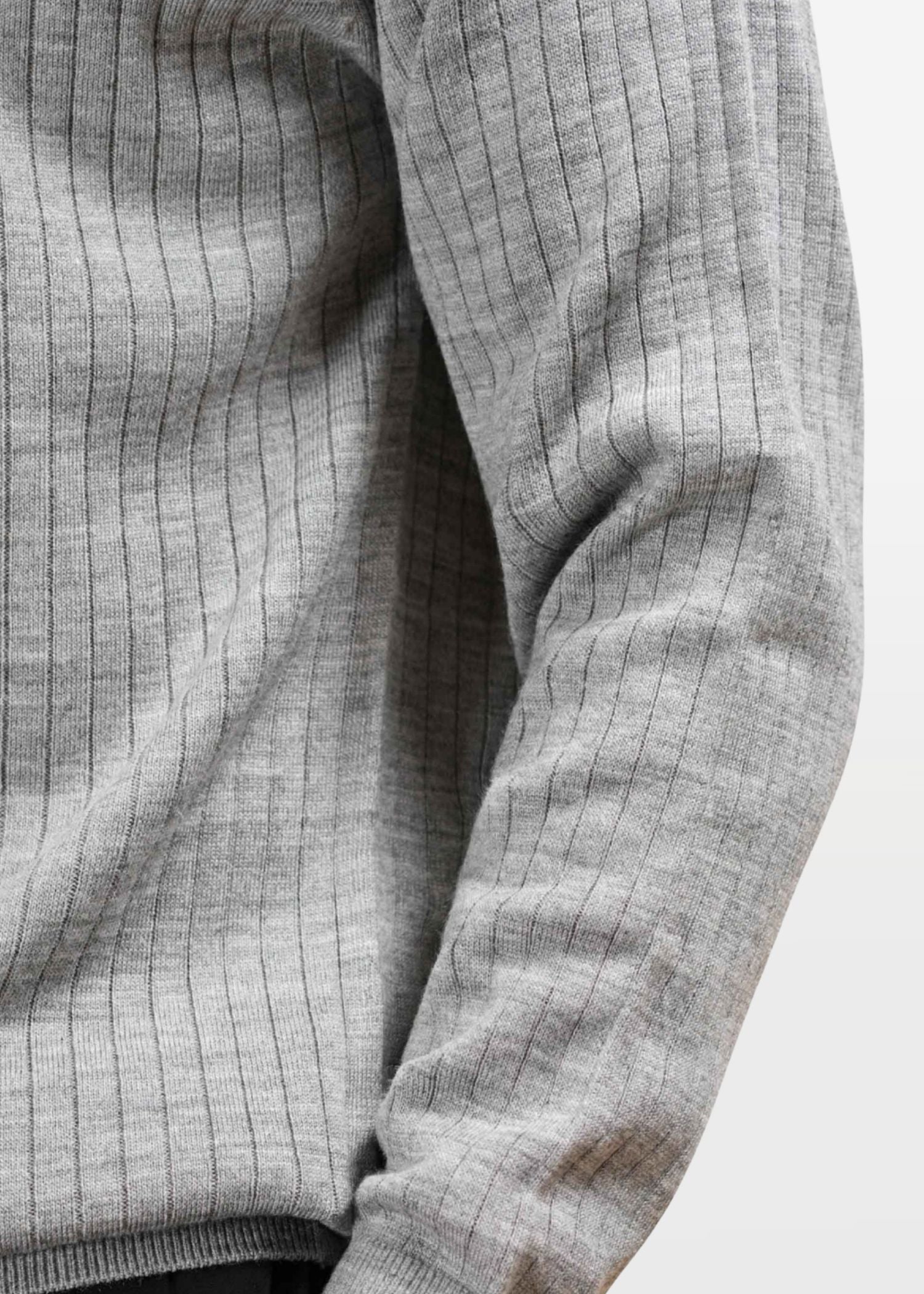 Core Zip Polo In Grey