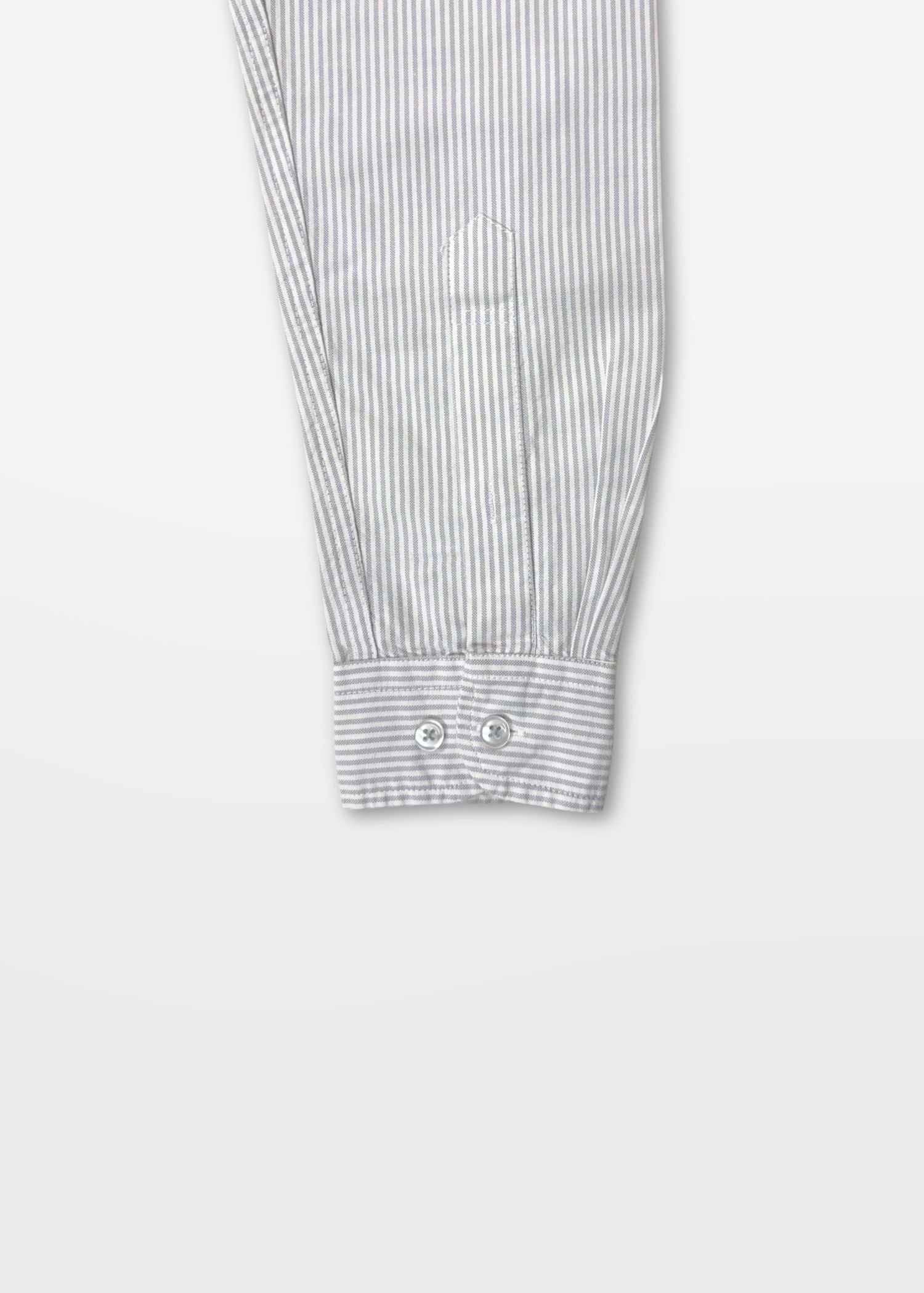 Ash Grey Pinstripe Oxford Shirt