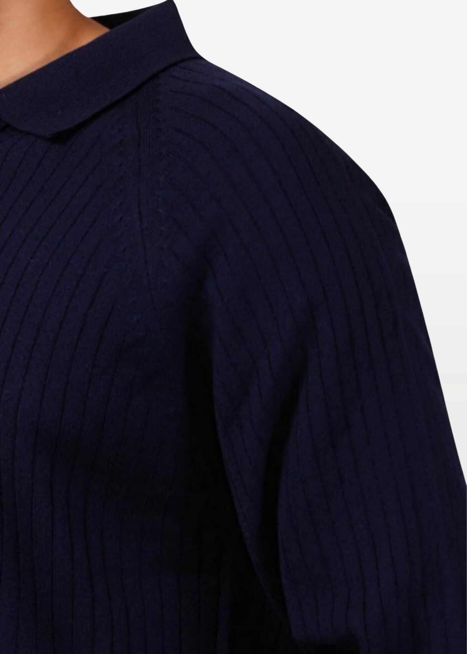 Core Zip Polo in Rhino Blue — Men's Acrylic Knit Zip Polo | Eagle Ray