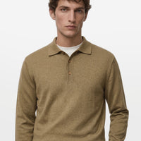 Luxe Polo in Dark Camel