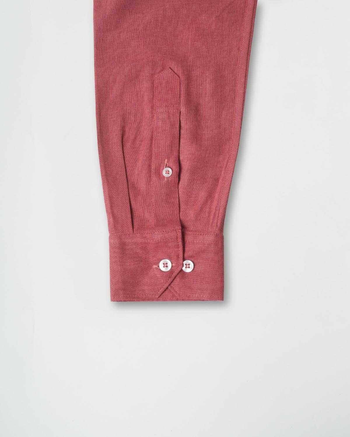 Dark Pink Lyocell Linen Shirt