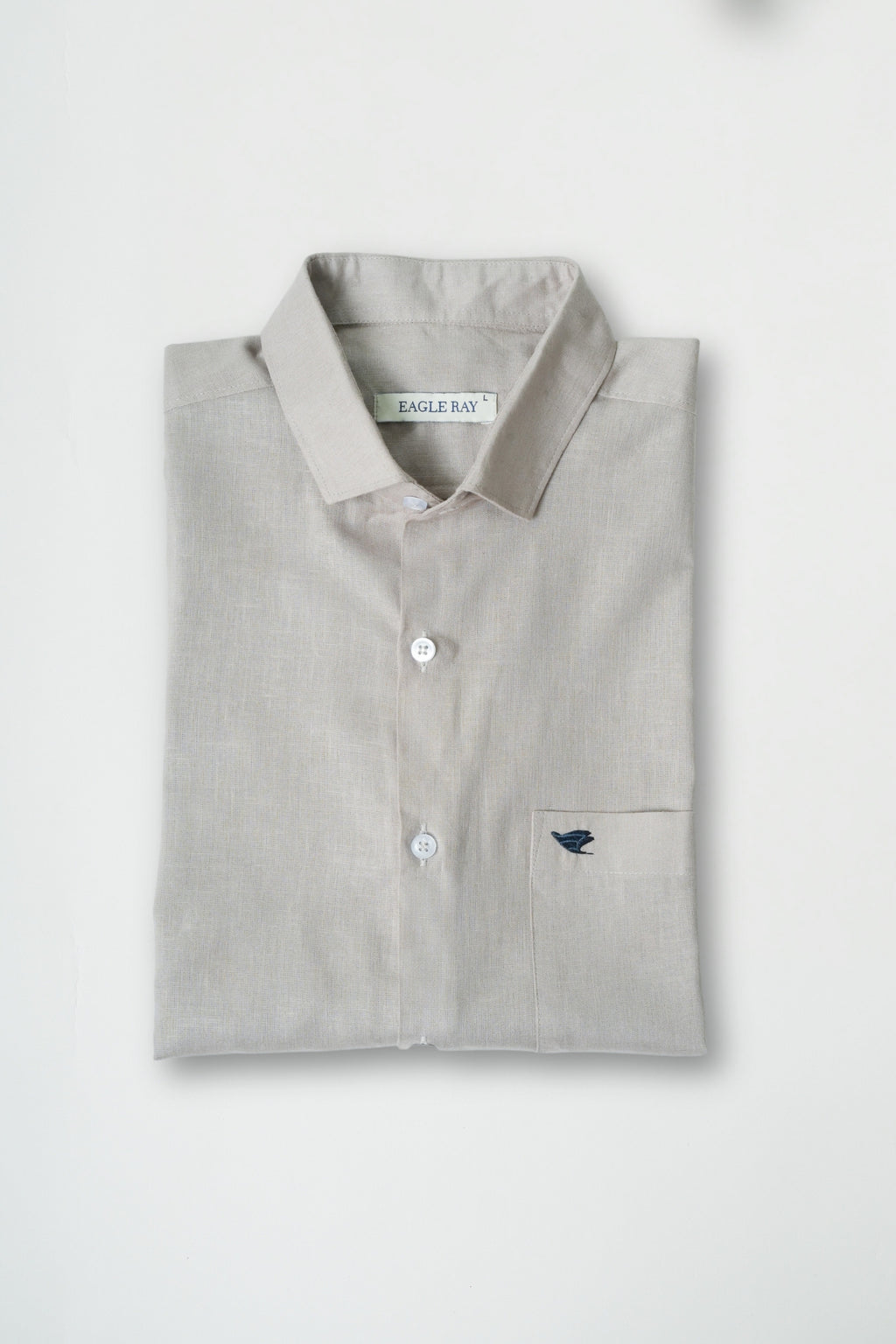 Pastel Grey Lyocell Linen Shirt