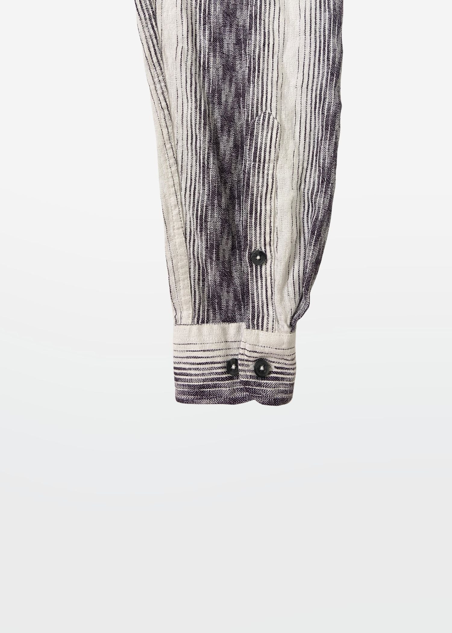 Smoked Plum Ikat Stripe Shirt