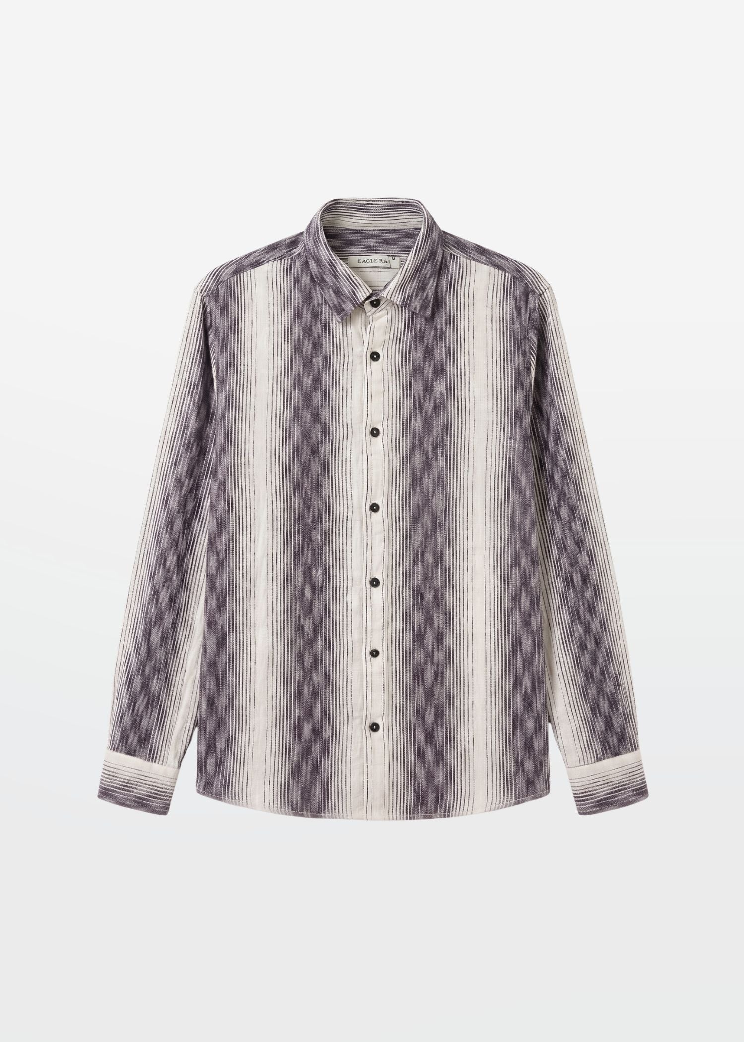 Smoked Plum Ikat Stripe Shirt