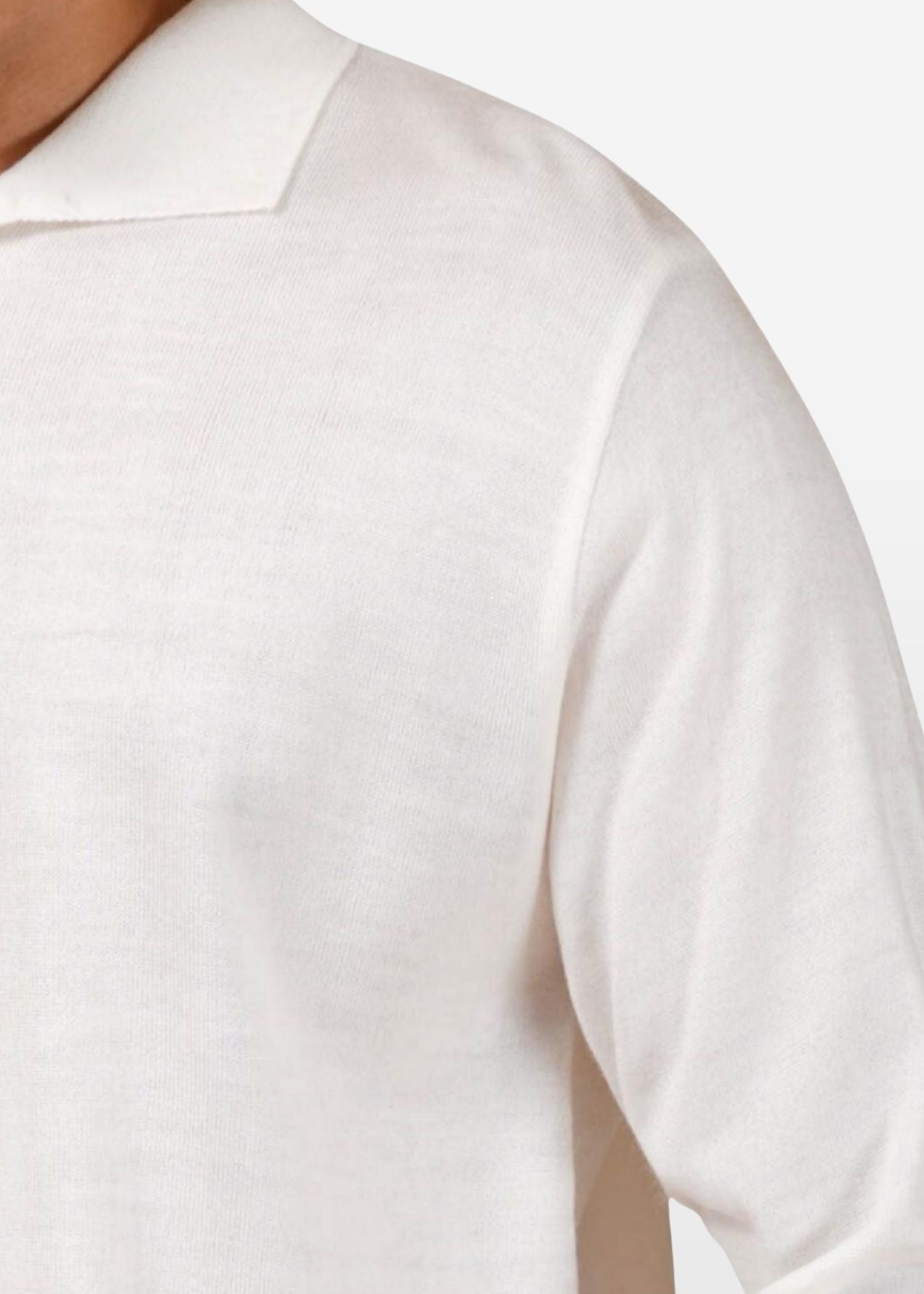 Luxe Polo in White Lilac