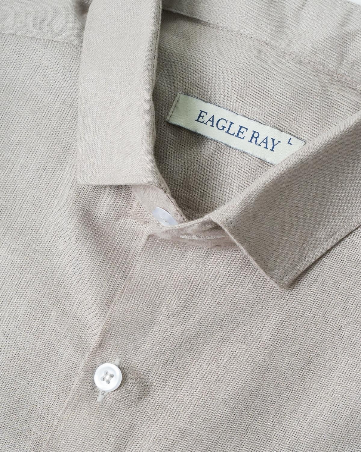 Pastel Grey Lyocell Linen Shirt