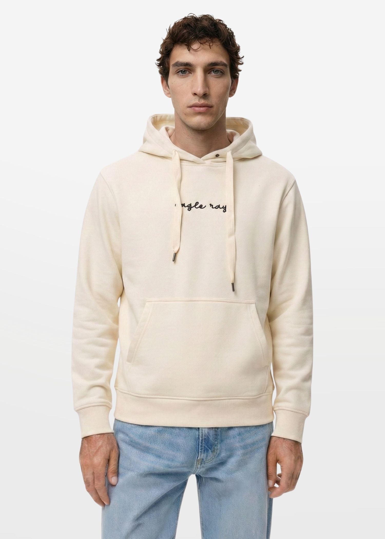 The Ray Hoodie in Off White